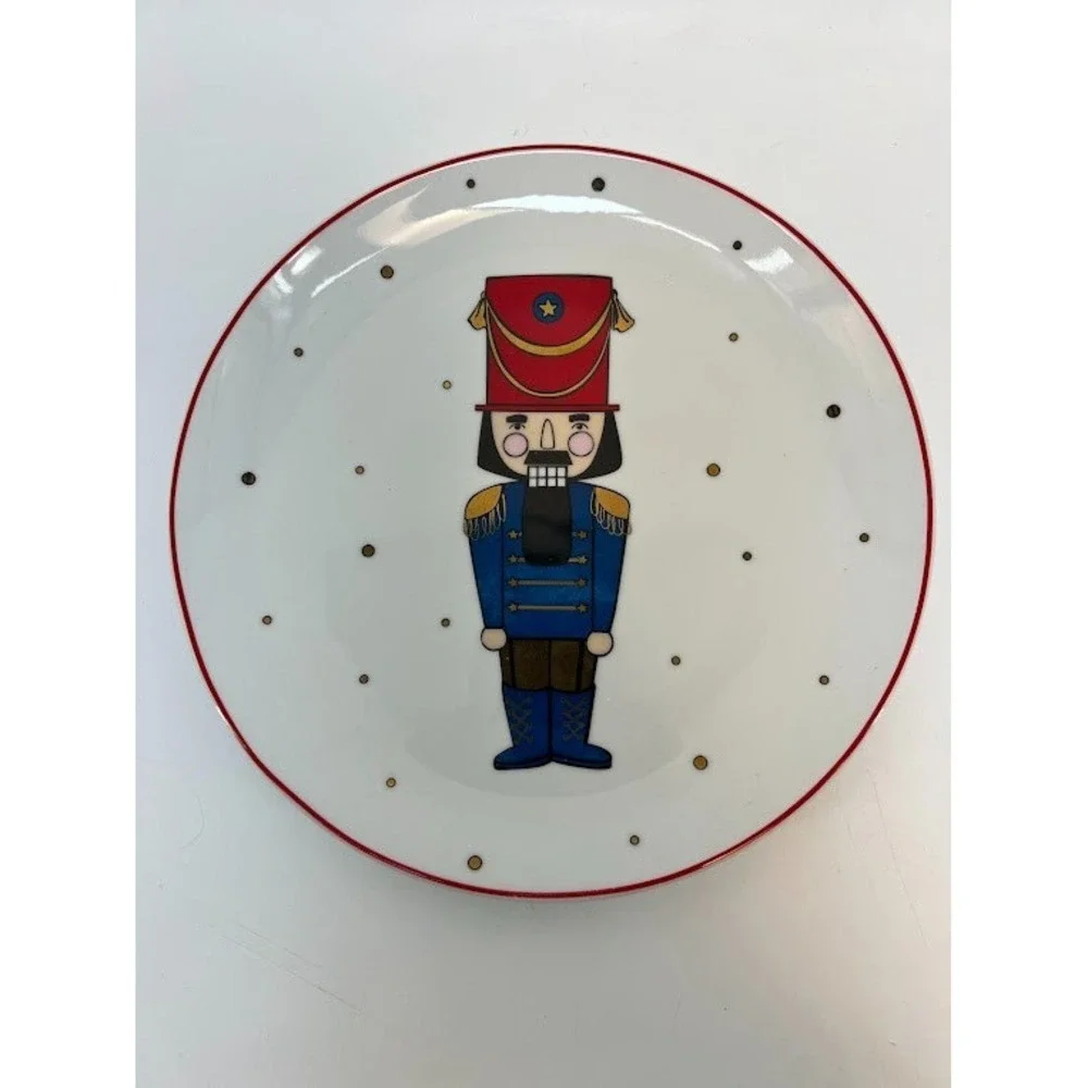 The Cellar‎ by Macys Nutcracker Dinner Plates Christmas Holiday Dishwasher safe